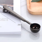 2-In-1 Stainless Steel Coffee Spoon Clip