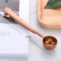 2-In-1 Stainless Steel Coffee Spoon Clip